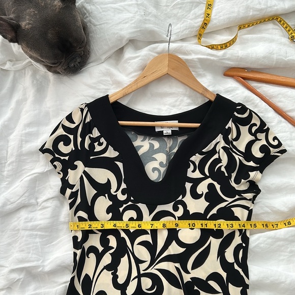 Sweet Storm Black and Cream Dress - Size L - Picture 4 of 4